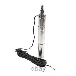 3 24V 350W Deep Well Solar Submersible Bore Hole Water Pump Built-in MPPT