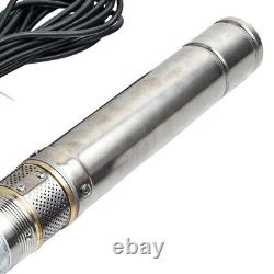 3 370 W Borehole Deep Well Water Submersible Electric Pump + 15m cable New