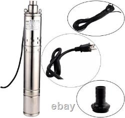 3.5 Inch Tube Stainless Steel Deep Well Pump 1HP Submersible Screw Well Pump