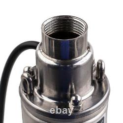 3 Borehole Deep Well Submersible Water Pump 2100 L/H 77m Head + 15m cable