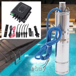 3'' DC 36V 400W Solar Submersible Water Pump, Deep Well Pump with MPPT Controller