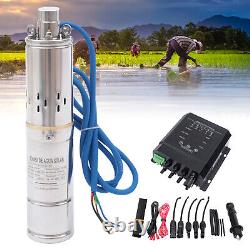 3'' DC 36V 400W Solar Submersible Water Pump, Deep Well Pump with MPPT Controller