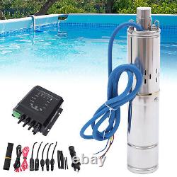 3'' DC 36V 400W Solar Submersible Water Pump, Deep Well Pump with MPPT Controller