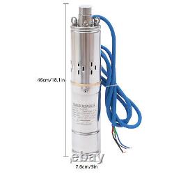 3'' DC 36V 400W Solar Submersible Water Pump, Deep Well Pump with MPPT Controller