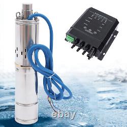 3'' DC 36V 400W Solar Submersible Water Pump, Deep Well Pump with MPPT Controller