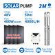 3 Dc Deep Well Solar Water Bore Pump Stainless Steel Submersible 400w 48v