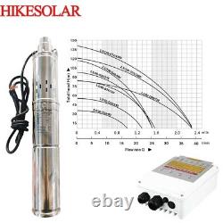 3 DC Deep Well Solar Water Pump 270W 0.4HP Submersible Against Drought