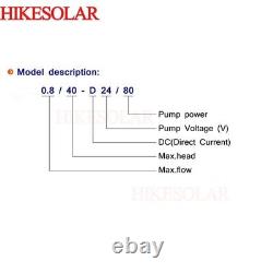 3 DC Deep Well Solar Water Pump 270W 0.4HP Submersible Against Drought