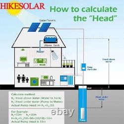 3 DC Deep Well Solar Water Pump 270W 0.4HP Submersible Against Drought