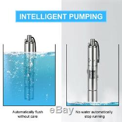 3 DC Screw Submersible Deep Well Solar Water Pump 140W /400W with MPPT Controller