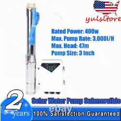 3 DC Solar Deep Bore Well Submersible Solar Water Pump + MPPT Controller 400W