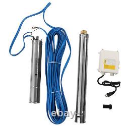 3 Inch 1HP Deep Well Submersible Pump Stainless Steel Water Pump 3.6m³/h 16GPM