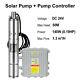 3 Inch Solar Deep Well Submersible Water Pump With Controller, Dc 24/36v, 140/400w