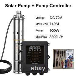 3 MPPT Controller Screw Solar Water Pump Deep Well Submersible Bore Hole Pump