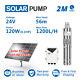 3 Solar Deep Water Well Screw Bore Pump S/steel Submersible Farm Pond 24v 120w