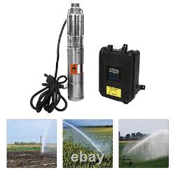 3 Solar Pump Submersible Pump Bore Deep Well Water Pump & MPPT Controller DC24V