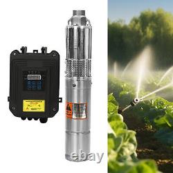 3 Solar Pump Submersible Pump Bore Deep Well Water Pump & MPPT Controller DC24V