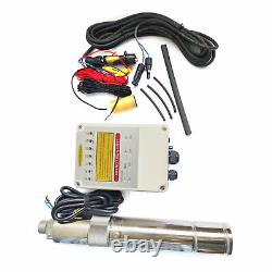 3 Solar Pump Submersible Pump Bore Deep Well Water Pump & MPPT Controller DC24V