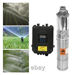 3 Solar Pump Submersible Pump Bore Deep Well Water Pump & MPPT Controller DC24V