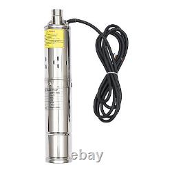 3in 24V DC Deep Well Solar Water Pump Submersible Max Head 100m/ 328ft+MPPT 270W