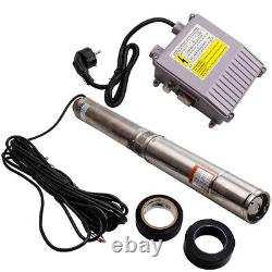 4 1100W Deep Well Submersible Water Pump 10800 L/h + 20m Cable Max. Head 54 m