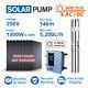 4 1300w Solar Hybrid Submersible Bore Water Pump 5m3/h 146m Deep Well Brushless