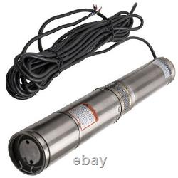 4 370W Borehole Deep Well Submersible Water Pump + 20 m power cable