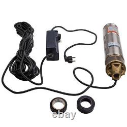 4 750W 2600L/H Submersible Pump Water Pump Deep Well Stainless Steel +15m Cable