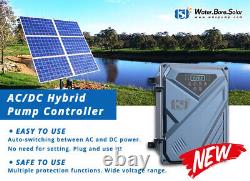 4 AC/DC Deep Bore Well Solar Water Pump 3KW Submersible 220V 230m Bomba Solares