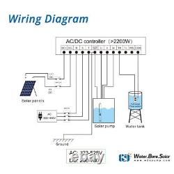 4 AC/DC Deep Bore Well Solar Water Pump 4kw 5.5HP Submersible 3-Phase 380V 30m3