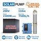 4 Ac/dc Hybrid Deep Well Solar Water Pump 1500w 2hp Submersible Against Drought