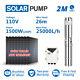 4 Dc Deep Well Solar Water Bore Pump 110v 1500w Submersible 25m3/h Brushless