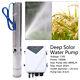 4 Dc Deep Well Solar Water Bore Pump Submersible 2hp 110v 4800l/h Ranch Farm