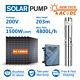 4 Solar Ac/dc Hybrid Water Bore Pump Big Pressure 200m Head 1500w 2hp Deep Well
