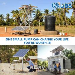 4 Submersible Deep Well Solar Water Bore Pump 110V 2HP Borehole Irrigation Farm