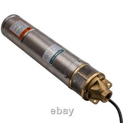 4 inch 750W 2600L/H Submersible Deep Well Borehole Water Pump + 20m Cable
