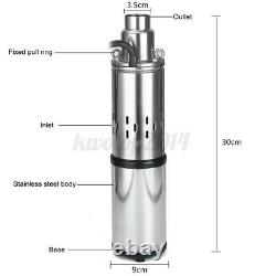 40M 250W 24V 3m³/h Stainless Steel Solar Submersible Water Deep Well Pump Power