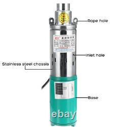 48V/60V 380W Lift Max 55M 1.2M³/H Deep Well Submersible Water Pump Powered Pump