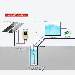 48V Solar Water Pump Motor Pumping High Lift Stainless Steel Deep Well Pump 300W