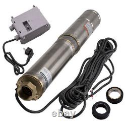 4inch 370W Submersible Borehole Water Pump Deep Well Stainless Steel 6000L/H