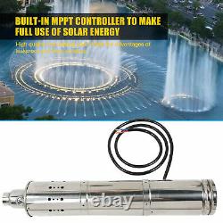 500W 50M ³/H DC Brushless Solar Powered Water Pump For Submersible Deep Well