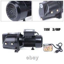 550W Deep Well Jet Pump with Pressure Switch Irrigate Pump 3420 RPM 110V