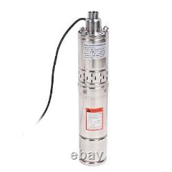 550W Deep Well Pump Stainless Steel Submersible Well Pump With 1in Water Outlet