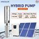 6 Ac/dc Solar Hybrid Water Pump Deep Well Submersible 110-220v 3000w 4hp Pump