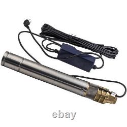 6 bar 3 0.75KW 2800 L/h Submersible Water Deep Well Borehole Pump Brand New