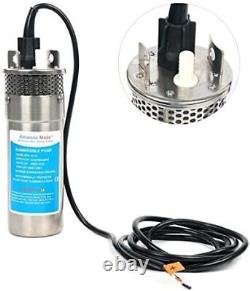 Amarine Made 12V 12LPM 3.2GPM Submersible Solar Battery Deep Well Water Pump