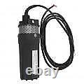 (Black)12V DC Solar Energy Water Pump 1.72GPM/6.5LPM Flux Deep Well Submersible