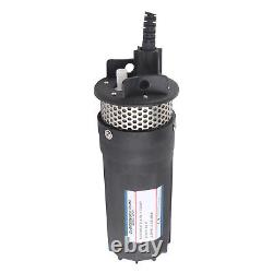 (Black)Solar Submersible Water Pump 230ft Lift 6.5L Deep Well Water Pump For