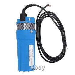 (Blue)12V DC Solar Water Pump 6.5L Deep Well Pump Submersible Pumps Rated Lift