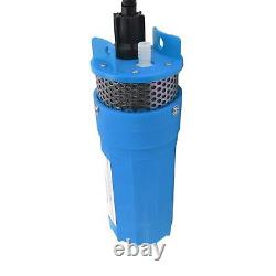 (Blue)12V DC Solar Water Pump 6.5L Deep Well Pump Submersible Pumps Rated Lift